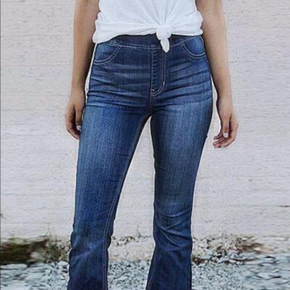 Luvrosy Dark Denim Flare